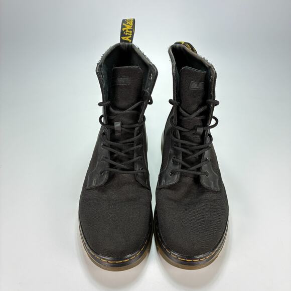 Dr. Martens Combs II Black High Top Streetwear Lace Up Combat Boots Mens Size 12 - Picture 3 of 9